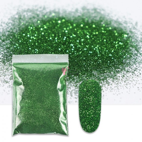 Decor pentru unghii 10g SCL016 sclipici glitter Natural Green